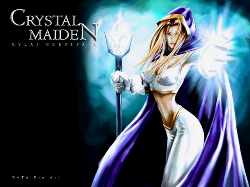 Crystal Maiden, , Rylai Crestfall, dota fan art, , ,     ,  , 